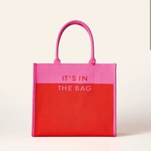 Kate Spade Pink and Red Color-Blocked Tote